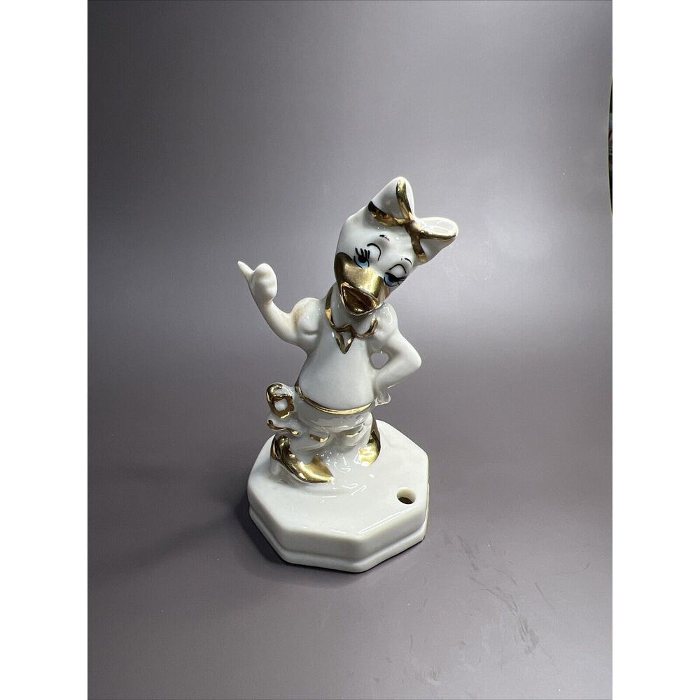 Extremely Rare VTG Disney Capodiamonte Daisy Duck Figurine Made In Italy